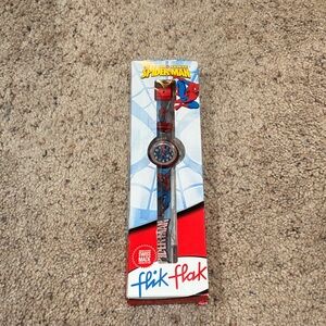Spider-Man swatch watch in original packaging, limited edition